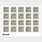 Sticker Carré Je ne teste pas toujours mon code (Feuille)