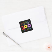 Sticker Carré Je passe 100 jours à l'école (Enveloppe)