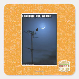 Sticker Carré Je pourrais l'obtenir si je voulais