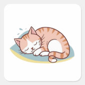 Sticker Carré Je Préférerais Te Caresser (Devant)