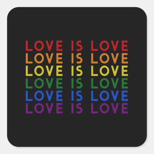 Sticker Carré Je promets d'enseigner l'amour - Diversité, égalit (Devant)