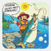 Sticker Carré Je rattrape Good Vibes ! (Devant)