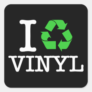 Sticker Carré Je réutilise le vinyle