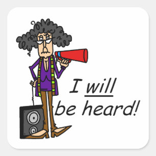 Sticker Carré Je Serai Entendu