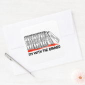 Sticker Carré Je suis avec les livres interdits (Enveloppe)