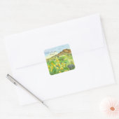 Sticker Carré Je Suis Avec Vous Toujours Écriture Matthew Fleur  (Enveloppe)