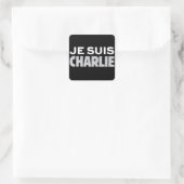 Sticker Carré Je Suis Charlie (Sac)