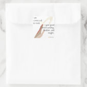 Sticker Carré Je suis connecté à Dieu ; je gagne de bons... auto (Sac)