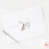 Sticker Carré Je suis connecté à Dieu ; je gagne de bons... auto (Enveloppe)