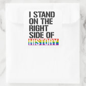 Sticker Carré Je suis du bon côté de l'histoire (Sac)