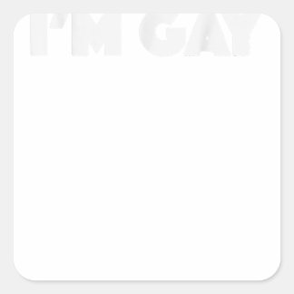 Sticker Carré Je suis Gay