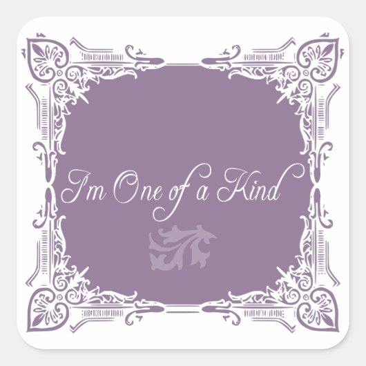 Sticker Carré Je suis l'une des citations (Devant)