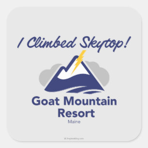 Sticker Carré Je suis monté Skytop !