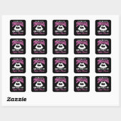 Sticker Carré Je suis Sonographe (Feuille)