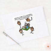 STICKER CARRÉ JE SUIS SÛR D'ÊTRE UN ESCALIER (Enveloppe)