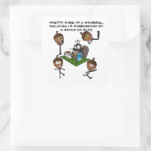 STICKER CARRÉ JE SUIS SÛR D'ÊTRE UN ESCALIER (Sac)