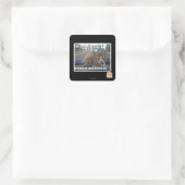 Sticker Carré Je suis sur votre tiret (Sac)