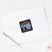 Sticker Carré Je suis un anthropologue J'aime mes défauts (Enveloppe)