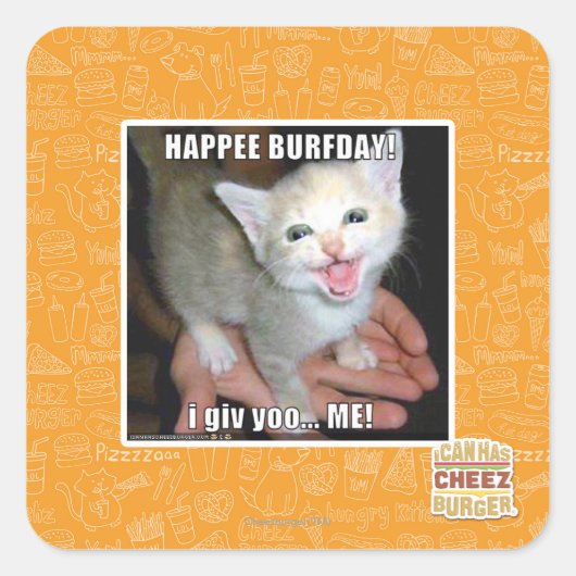 STICKER CARRÉ JE SUIS VENUE LE VENDREDI ! (Devant)