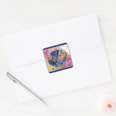 Sticker Carré Je t'aime (Enveloppe)