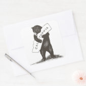 Sticker Carré Je T'Aime Californie (Enveloppe)