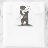 Sticker Carré Je T'Aime Californie (Sac)