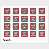 Sticker Carré Je t'aime Koala (Feuille)