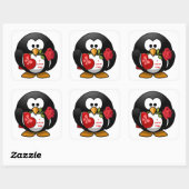 STICKER CARRÉ "JE T'AIME" PENGUIN (Feuille)