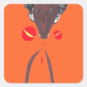 Sticker Carré Je vous aime Nakupenda Swahili