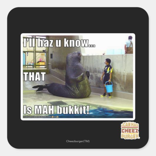 Sticker Carré Je vous le ferai savoir (Devant)