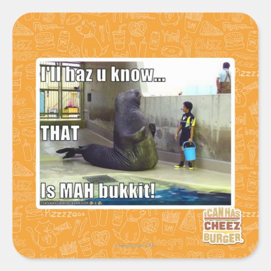 Sticker Carré Je vous le ferai savoir (Devant)