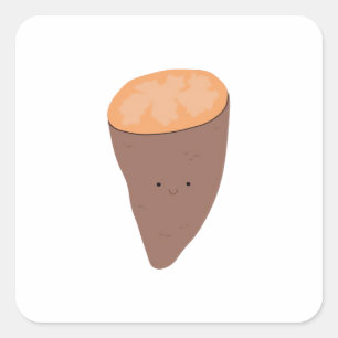 Sticker Carré Je Yam Ce que je Yam Classic Citation tendance