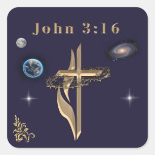 Sticker Carré Jean 3:16