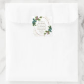 Sticker Carré Jean 3:16 Dieu si aimé le monde Noël (Sac)