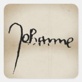 Sticker Carré Jean d'Orléans Jeanne d'Arc Saint Johan – shabby (Devant)