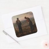 Sticker Carré Jean-François Millet - L'Angelus (Enveloppe)