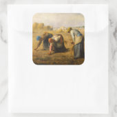 Sticker Carré Jean-François Millet - Les Gleaners (Sac)