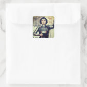 Sticker Carré Jeanne d'Arc (illustration Albert Lynch) (Sac)