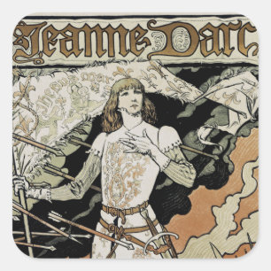 Sticker Carré Jeanne d'Arc ~ Sarah Bernhardt