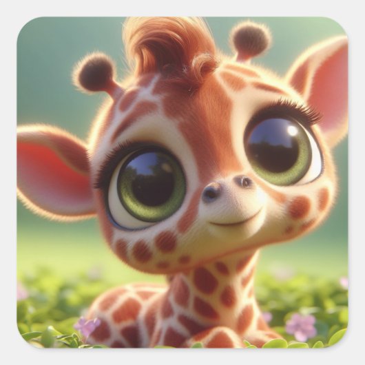 Sticker Carré "Jeffrey" (Devant)