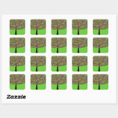Sticker Carré Jelly Bean Tree (Feuille)
