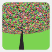 Sticker Carré Jelly Bean Tree (Devant)