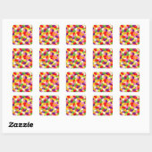Sticker Carré Jelly Brains (Feuille)