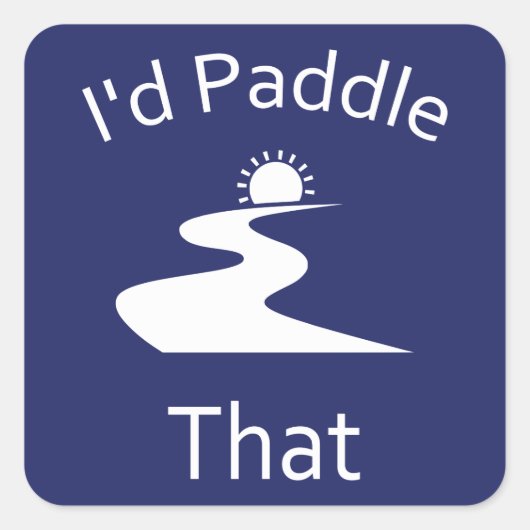 Sticker Carré J'empalerais ça (Devant)