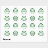 Sticker Carré Jenny Nom Clover Boho Rainbow (Feuille)