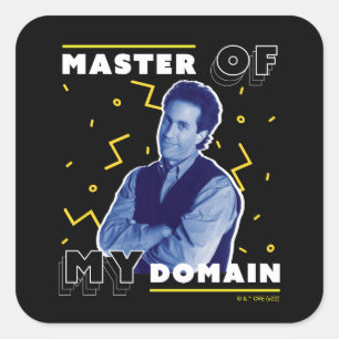 Sticker Carré Jerry Seinfeld Master of My Domain