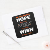 Sticker Carré J'espère que je souhaite...MS (Enveloppe)