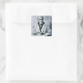 Sticker Carré Jesse Chisholm (b/w photo) (Sac)