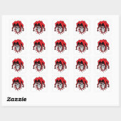Sticker Carré Jester of Love (Feuille)