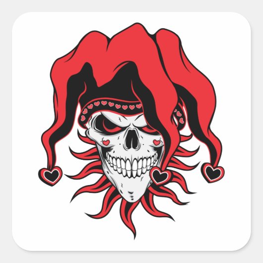 Sticker Carré Jester of Love (Devant)